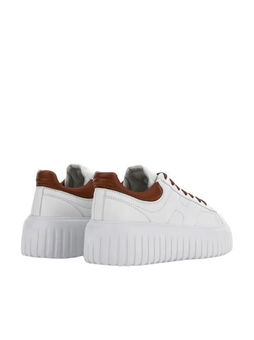 Sneakers Hogan H-Stripes bianca donna in pelle HOGAN | HXW6450FC60LE90446